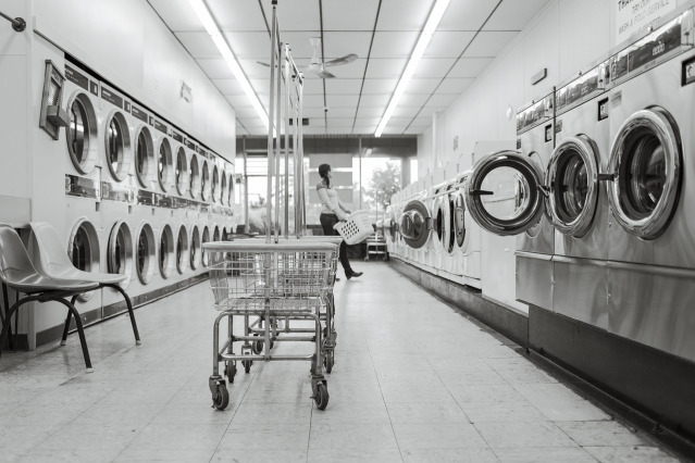 laundry service basket clean
